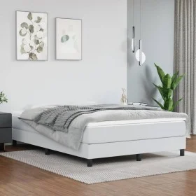 Weiße Taschenfederkernmatratze aus Kunstleder, 140 x 190 x 20 cm von vidaXL, Matratzen - Ref: Foro24-347783, Preis: 237,23 €,...