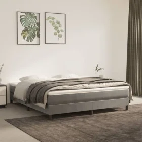 Light gray velvet pocket spring mattress 160x200x20cm by vidaXL, Mattresses - Ref: Foro24-347828, Price: 200,65 €, Discount: %