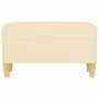 Banco de tela color crema 70x35x41 cm de vidaXL, Bancos - Ref: Foro24-349369, Precio: 52,15 €, Descuento: %