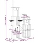 Cat scratching post with light gray sisal posts 279 cm by vidaXL, Cat furniture - Ref: Foro24-171616, Price: 94,67 €, Discoun...