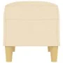 Banco de tela color crema 70x35x41 cm de vidaXL, Bancos - Ref: Foro24-349369, Precio: 52,15 €, Descuento: %