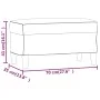 Banco de tela color crema 70x35x41 cm de vidaXL, Bancos - Ref: Foro24-349369, Precio: 52,15 €, Descuento: %