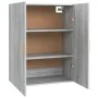 Sonoma grauer hängender Wandschrank 69,5x34x90 cm von vidaXL, Sideboards - Ref: Foro24-817382, Preis: 70,85 €, Rabatt: %