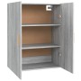 Sonoma grauer hängender Wandschrank 69,5x34x90 cm von vidaXL, Sideboards - Ref: Foro24-817382, Preis: 71,75 €, Rabatt: %