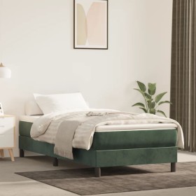 Dunkelgrüne Taschenfederkernmatratze aus Samt, 90 x 200 x 20 cm von vidaXL, Matratzen - Ref: Foro24-347731, Preis: 163,11 €, ...