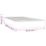 Dunkelgrüne Taschenfederkernmatratze aus Samt, 90 x 200 x 20 cm von vidaXL, Matratzen - Ref: Foro24-347731, Preis: 163,11 €, ...