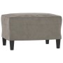 Hellgrauer Samt-Fußhocker 60x50x41 cm von vidaXL, Osmanen - Ref: Foro24-349293, Preis: 59,67 €, Rabatt: %