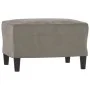Light gray velvet footstool 60x50x41 cm by vidaXL, Ottomans - Ref: Foro24-349293, Price: 56,39 €, Discount: %