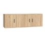 Set de muebles para TV 2 pzas madera contrachapada roble sonoma