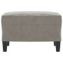 Hellgrauer Samt-Fußhocker 60x50x41 cm von vidaXL, Osmanen - Ref: Foro24-349293, Preis: 59,67 €, Rabatt: %