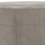 Light gray velvet footstool 60x50x41 cm by vidaXL, Ottomans - Ref: Foro24-349293, Price: 56,39 €, Discount: %