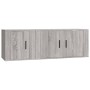 Set de muebles para TV 2 pzas madera contrachapada gris Sonoma