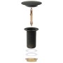 Push drain without overflow function black 6.4x6.4x9.1 cm by vidaXL, Faucets - Ref: Foro24-149061, Price: 15,90 €, Discount: %