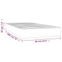 Gray synthetic leather pocket spring mattress 90x190x20 cm by vidaXL, Mattresses - Ref: Foro24-347706, Price: 135,87 €, Disco...