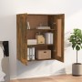 Armario colgante de pared roble ahumado 69,5x32,5x90 cm de vidaXL, Aparadores - Ref: Foro24-817396, Precio: 69,13 €