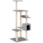 Katzenkratzbaum mit hellgrauen Sisalstämmen, 142 cm von vidaXL, Katzenmöbel - Ref: Foro24-171592, Preis: 58,37 €, Rabatt: %