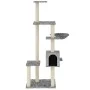Cat scratching post with light gray sisal posts 142 cm by vidaXL, Cat furniture - Ref: Foro24-171592, Price: 60,54 €, Discoun...