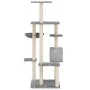 Cat scratching post with light gray sisal posts 142 cm by vidaXL, Cat furniture - Ref: Foro24-171592, Price: 60,54 €, Discoun...