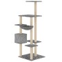 Katzenkratzbaum mit hellgrauen Sisalstämmen, 142 cm von vidaXL, Katzenmöbel - Ref: Foro24-171592, Preis: 58,37 €, Rabatt: %