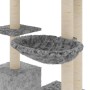 Katzenkratzbaum mit hellgrauen Sisalstämmen, 142 cm von vidaXL, Katzenmöbel - Ref: Foro24-171592, Preis: 58,37 €, Rabatt: %