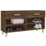 Schuhschrank aus braunem Eichensperrholz, 102 x 35 x 55 cm von vidaXL, Schuhregale und Schuhorganisatoren - Ref: Foro24-81756...
