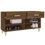 Oak brown plywood shoe cabinet 102x35x55 cm by vidaXL, Shoe racks and shoe organizers - Ref: Foro24-817569, Price: 69,20 €, D...