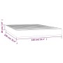 Colchón de muelles ensacados terciopelo gris claro 140x190x20cm de vidaXL, Colchones - Ref: Foro24-347788, Precio: 215,63 €, ...