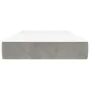 Colchón de muelles ensacados terciopelo gris claro 90x200x20 cm de vidaXL, Colchones - Ref: Foro24-347728, Precio: 138,93 €, ...
