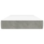 Light gray velvet pocket spring mattress 90x200x20 cm by vidaXL, Mattresses - Ref: Foro24-347728, Price: 141,86 €, Discount: %