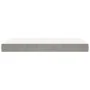 Colchón de muelles ensacados terciopelo gris claro 90x200x20 cm de vidaXL, Colchones - Ref: Foro24-347728, Precio: 138,93 €, ...