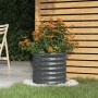 Jardinera acero galvanizado antracita 40x40x36 cm