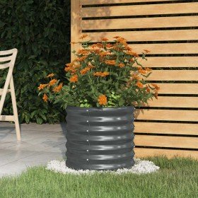 Jardinera acero galvanizado antracita 40x40x36 cm Jardinera acero galvanizado antracita 40x40x36 cm