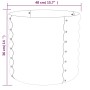Jardinera acero galvanizado antracita 40x40x36 cm