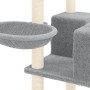 Katzenkratzbaum mit hellgrauen Sisalpfosten 167 cm von vidaXL, Katzenmöbel - Ref: Foro24-171610, Preis: 70,39 €, Rabatt: %