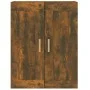 Engineered wood wall cabinet smoked oak 69.5x32.5x90 cm by vidaXL, Shelves and shelves - Ref: Foro24-817393, Price: 51,07 €, ...