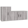 Set de muebles para TV 2 pzas madera contrachapada gris Sonoma