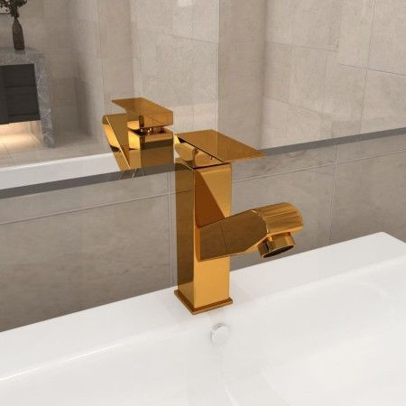 Grifo de lavabo de baño con función extraíble negro 157x172 mm de vidaXL, Grifos - Ref: Foro24-149077, Precio: 36,61 €