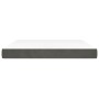 Colchón muelles ensacados terciopelo gris oscuro 160x200x20 cm de vidaXL, Colchones - Ref: Foro24-347829, Precio: 222,36 €, D...