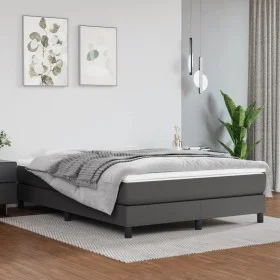 Gray synthetic leather pocket spring mattress 140x200x20 cm by vidaXL, Mattresses - Ref: Foro24-347806, Price: 243,48 €, Disc...