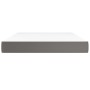 Colchón de muelles ensacados cuero sintético gris 140x200x20 cm de vidaXL, Colchones - Ref: Foro24-347806, Precio: 248,00 €, ...