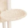 Katzenkratzbaum mit cremefarbenen Sisalstämmen, 108,5 cm von vidaXL, Katzenmöbel - Ref: Foro24-171597, Preis: 57,89 €, Rabatt: %