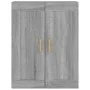 Sonoma gray engineered wood wall cabinet 69.5x32.5x90 cm by vidaXL, Shelves and shelves - Ref: Foro24-817394, Price: 52,76 €,...