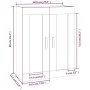 Sonoma gray engineered wood wall cabinet 69.5x32.5x90 cm by vidaXL, Shelves and shelves - Ref: Foro24-817394, Price: 52,76 €,...