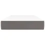 Colchón de muelles ensacados cuero sintético gris 100x200x20 cm de vidaXL, Colchones - Ref: Foro24-347746, Precio: 166,68 €, ...