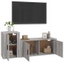 Set de muebles para TV 2 pzas madera contrachapada gris Sonoma