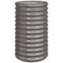 Jardinera de acero galvanizado gris 40x40x68 cm