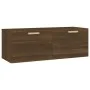 Armario pared madera contrachapada marrón roble 100x36,5x35 cm de vidaXL, Taquillas y armarios de almacenamiento - Ref: Foro2...