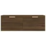 Armario pared madera contrachapada marrón roble 100x36,5x35 cm de vidaXL, Taquillas y armarios de almacenamiento - Ref: Foro2...