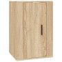 Set de muebles para TV 3 pzas madera contrachapada roble sonoma