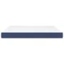 Colchón de muelles ensacados tela azul 160x200x20 cm de vidaXL, Colchones - Ref: Foro24-347820, Precio: 242,35 €, Descuento: %